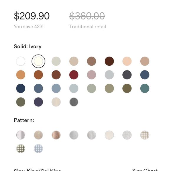 Quince European Linen Duvet Cover Set Ivory Size King/CalKing - Picture 6 of 16